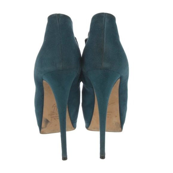 Giuseppe Zanotti Suede Boots Blue/Green sz 37.5EU - Picture 3 of 6